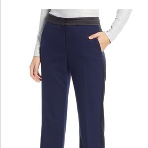 NWOT Navy Blue/Black Piped Tuxedo Pants